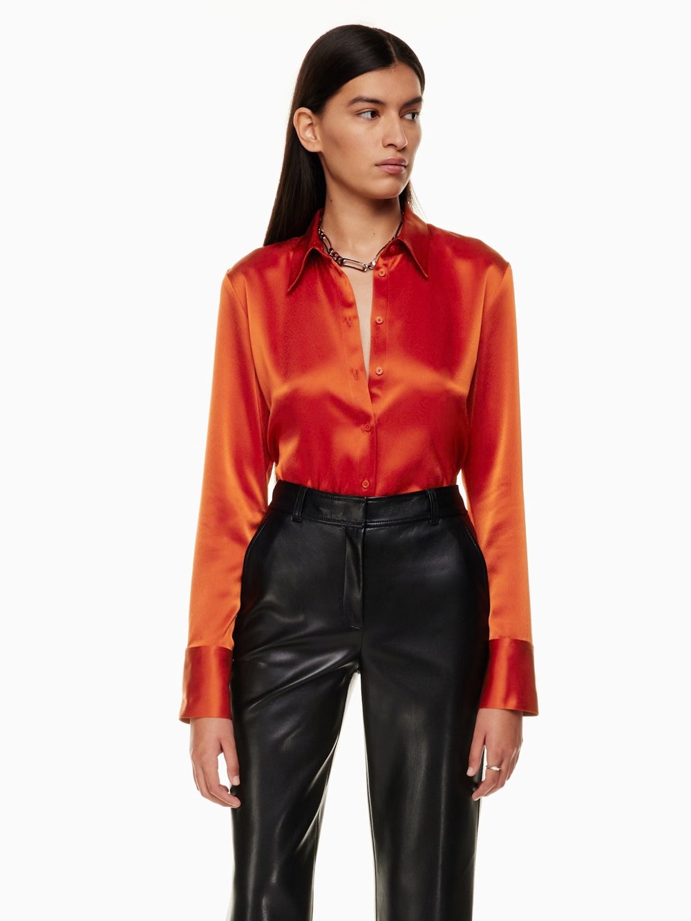 Babaton Industry Satin Shirt